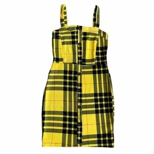 Charlotte Russe Yellow Plaid Dress